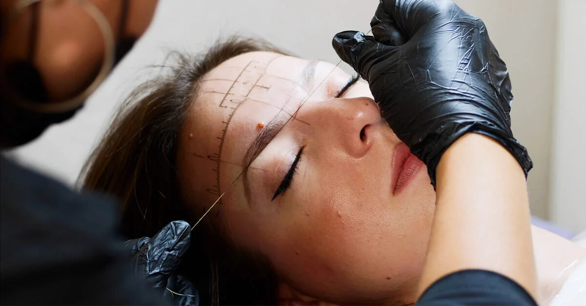 Initial Microblading Procedure