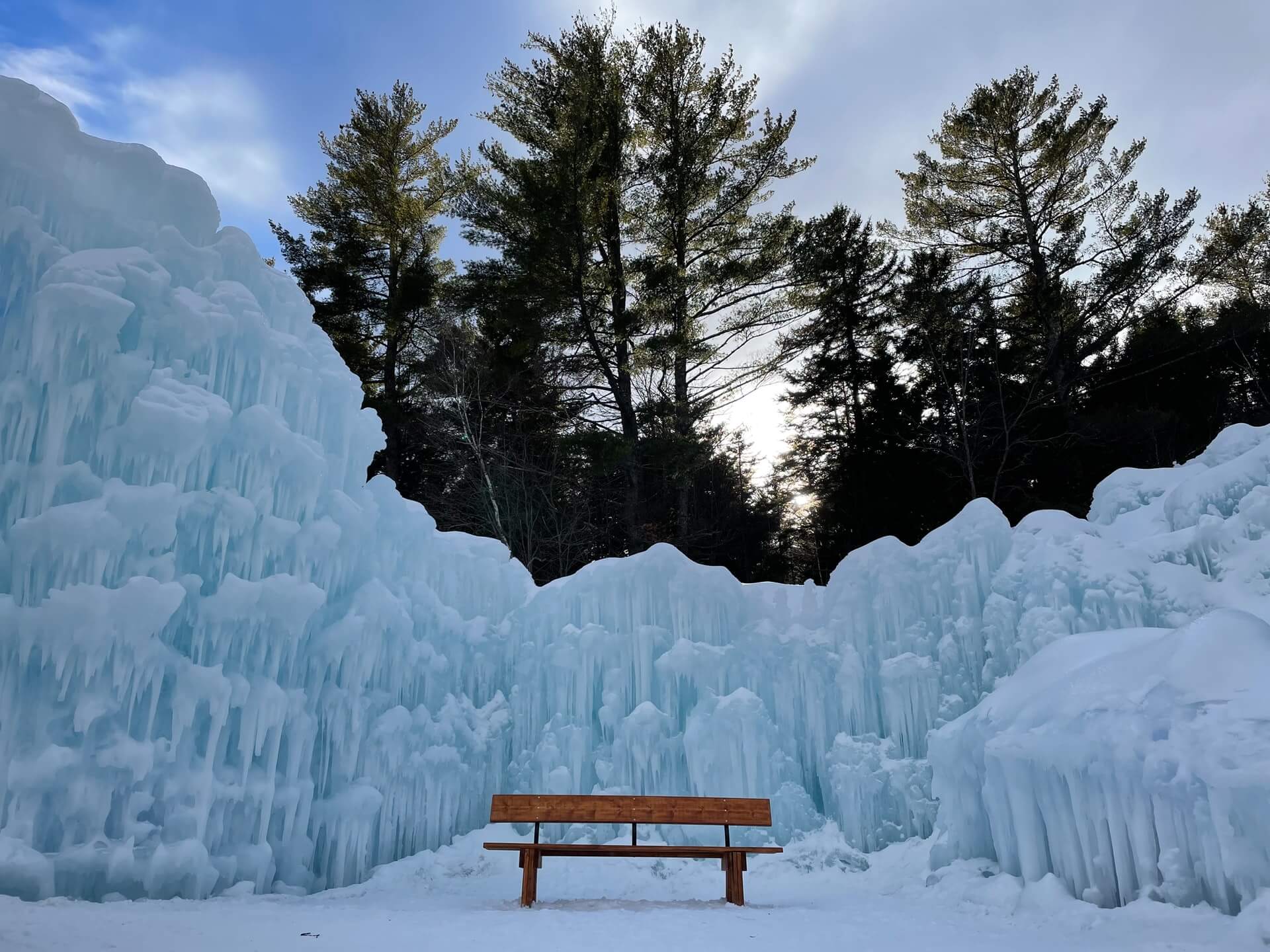 The Ice castles, one of the places to visit after moving to New Hampshire
