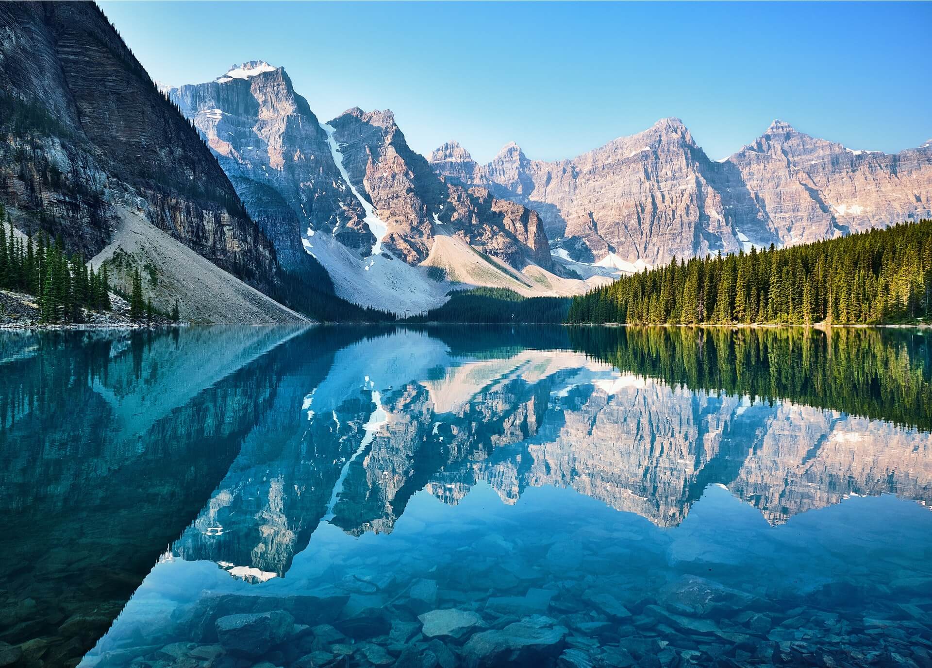 A mountain lake in Canada