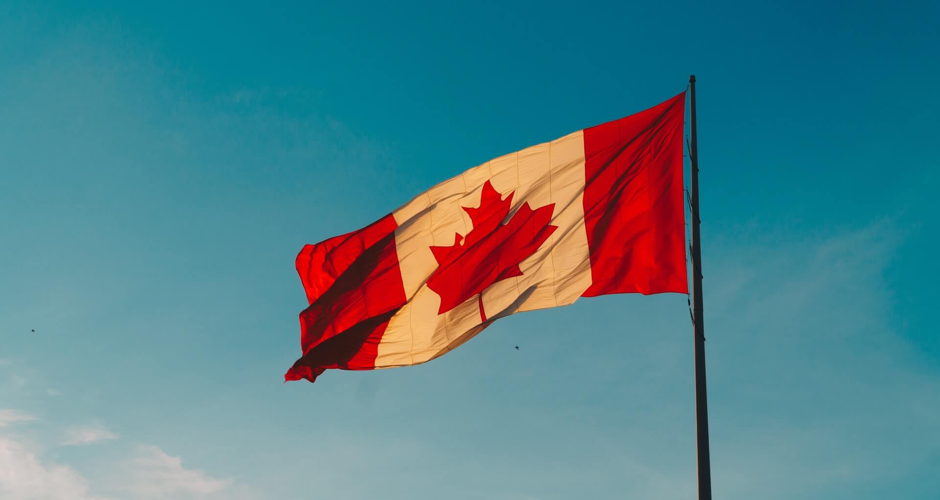 Canadian flag that makes you think about all you need to know about the Canadian way of life