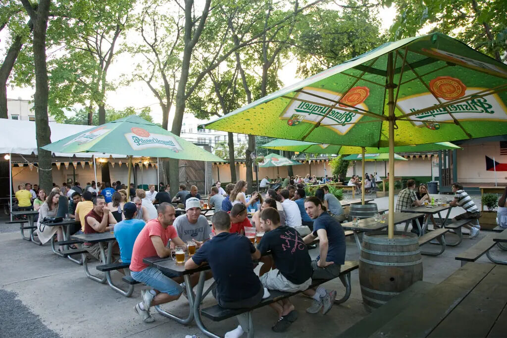 Party in the Bohemian Hall and Beer Garden