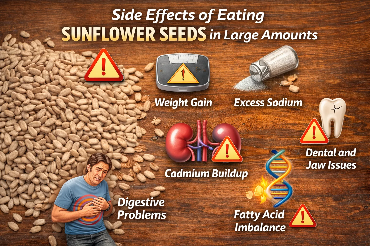 Side Effects of Eating Sunflower Seeds in Large Amounts