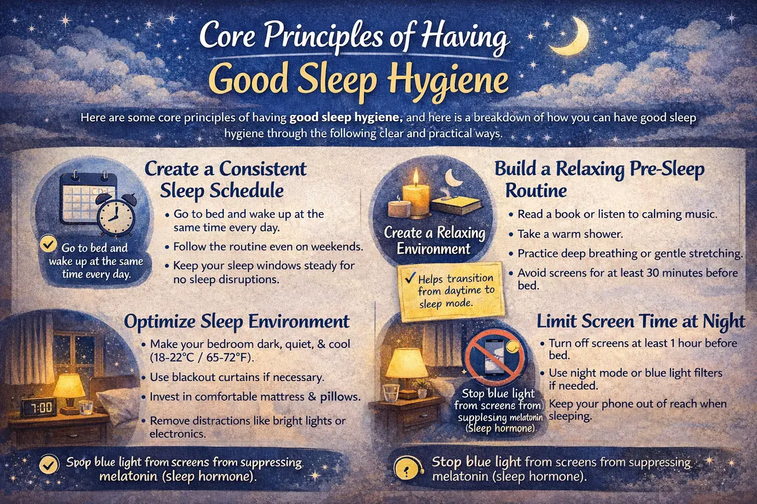 Principles of Having Good Sleep Hygiene